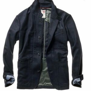 Relwen Heritage Trap Blazer in Dark Navy Whipcord Size Medium